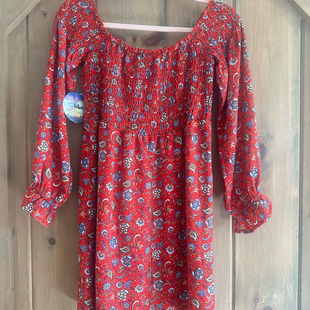 Red Floral Dress
